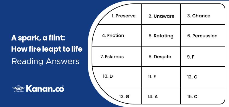 a spark a flint ielts reading answers