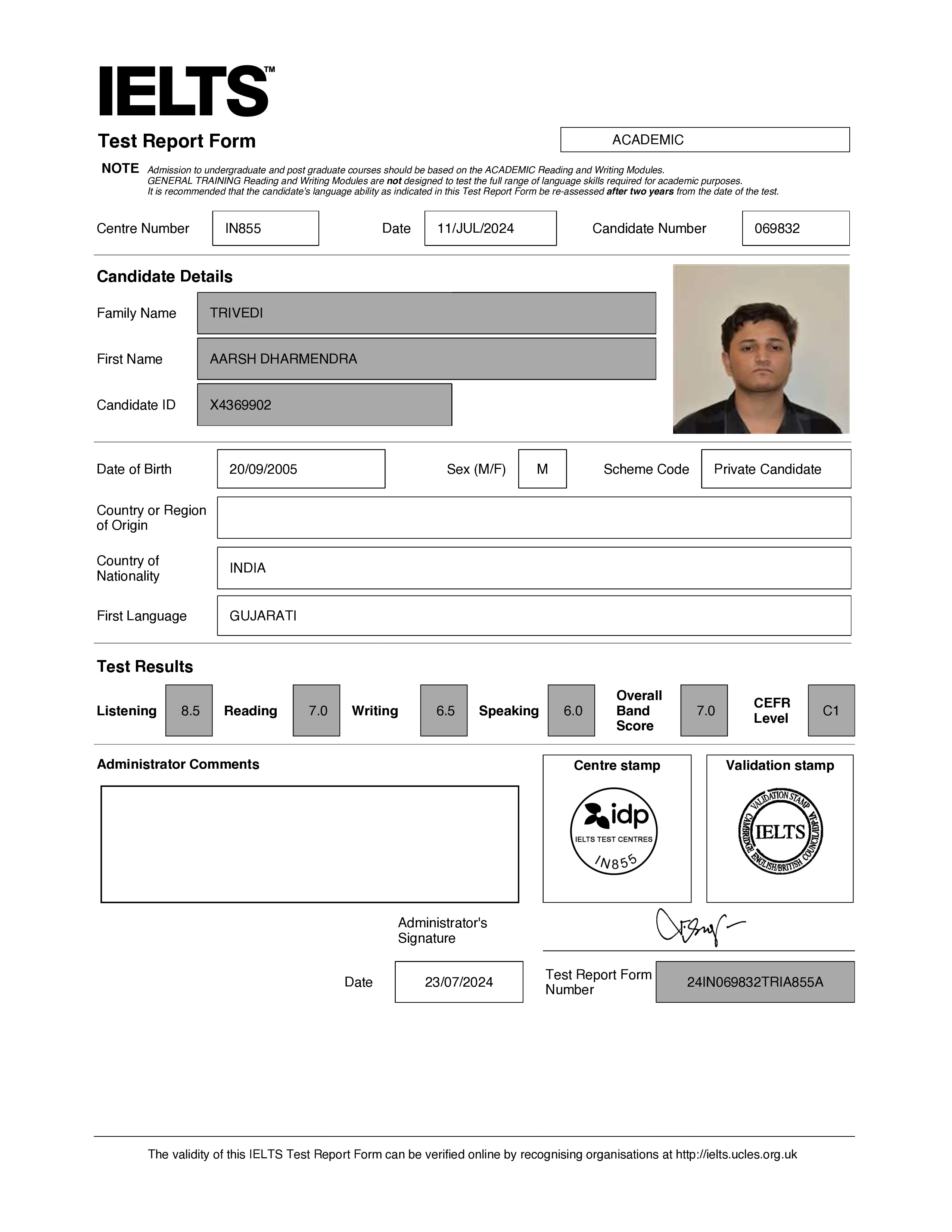 aarsh dharmendra trivedi trf
