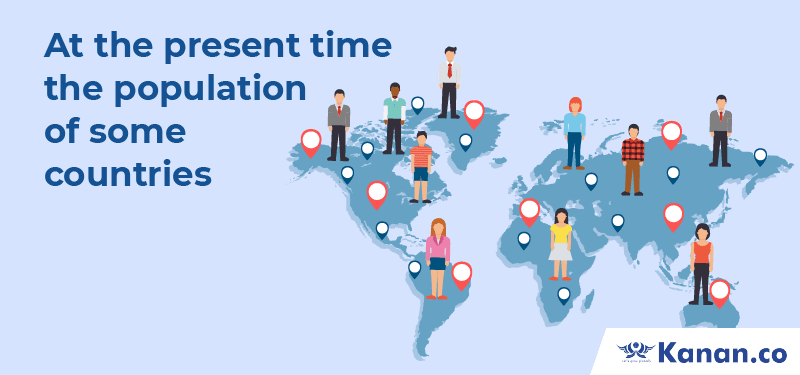 At present time the population of some countries