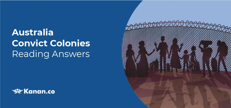 Australia convict colonies reading answer