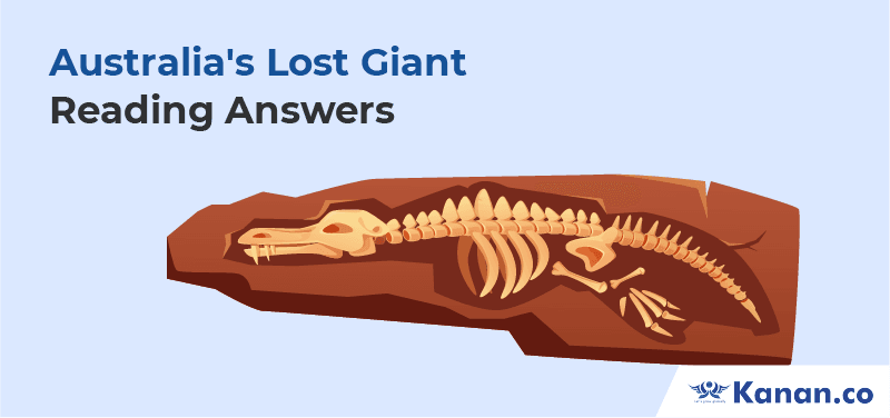Australia’s Lost Giants Reading answers