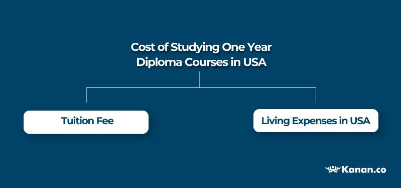 Cost of studying one year diploma courses