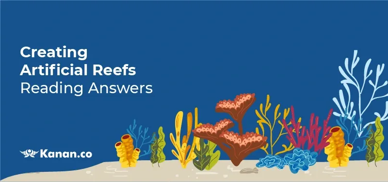 Creating artificial reefs reading answers