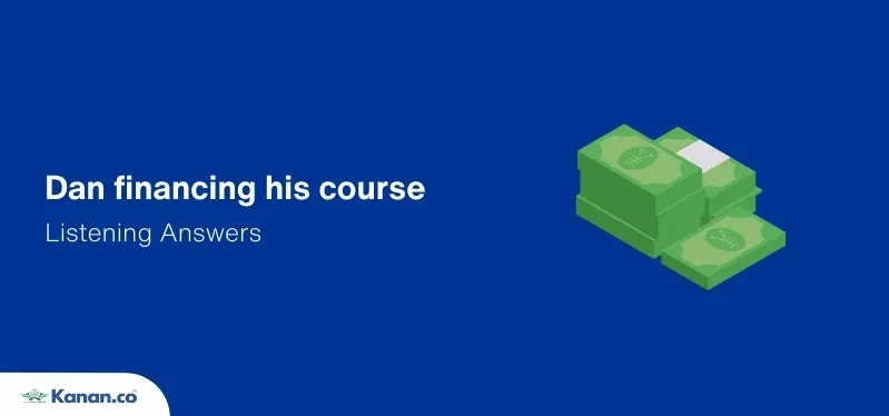 Dan Financing his course