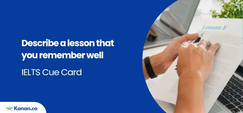 describe a lesson that you remember well