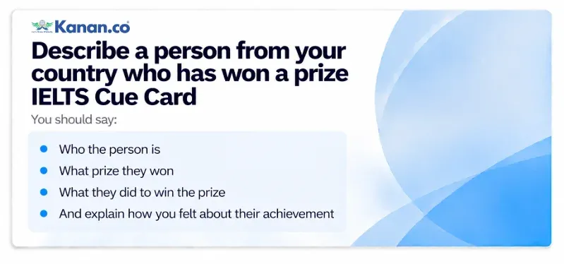 Describe a person from your country who has won a prize