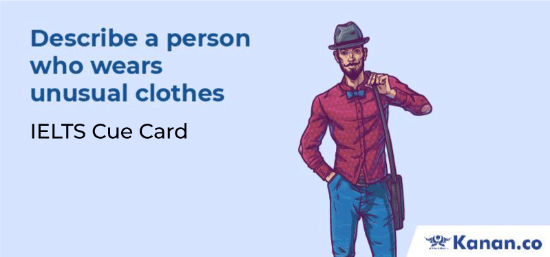 Describe a person who wears unusual clothes