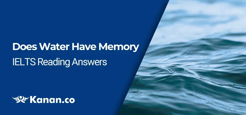 does water have memory reading answers