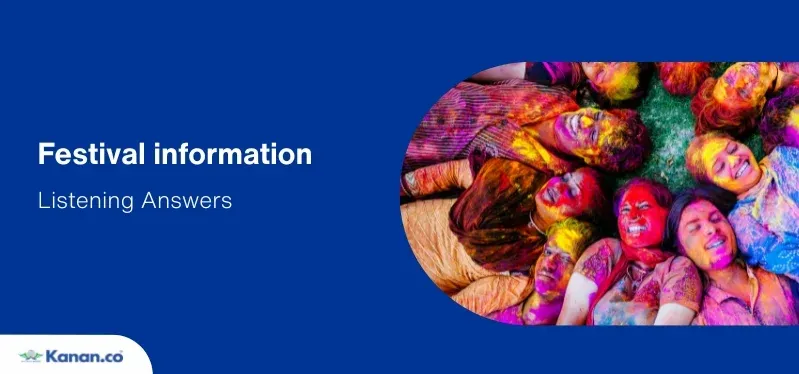 festival information listening answers
