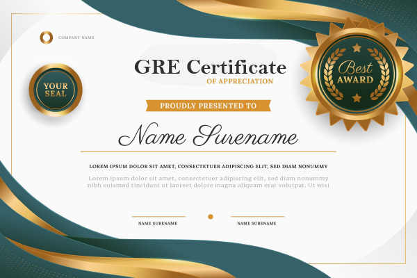 gre certificate in indore