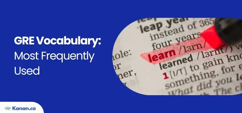 GRE Vocabulary Most Frequently Used