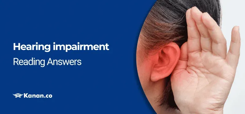 Hearing Impairment Reading Answers