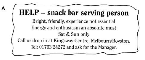 Help Snack Bar Serving Person