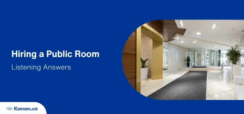 hiring a public room listening answers