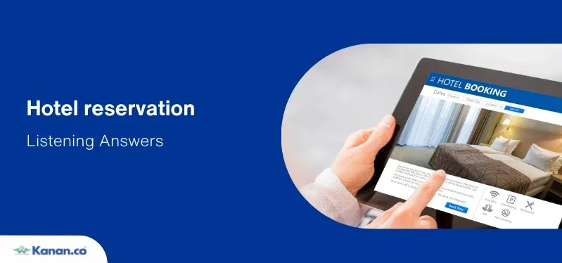 hotel reservation listening answers