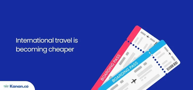 international travel is becoming cheaper