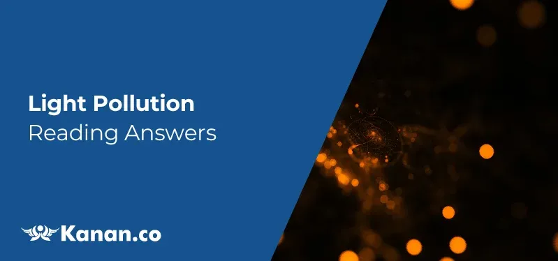 Light Pollution Reading Answers