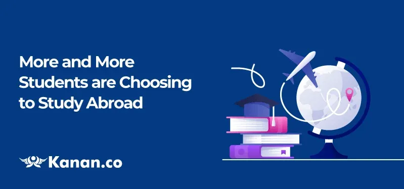 More and more studentd are choosing to study abroad