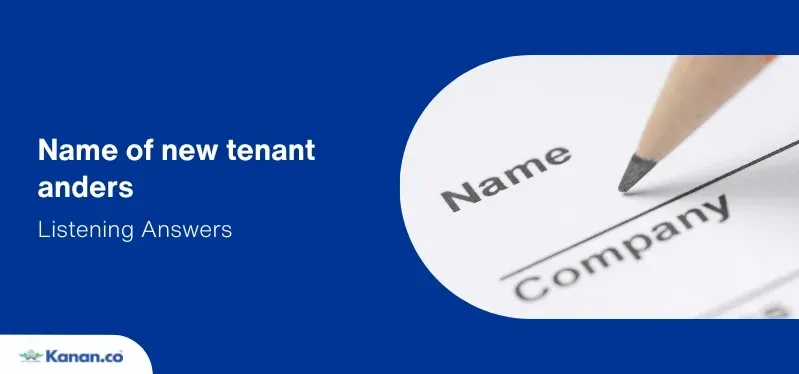 name of new tenant anders