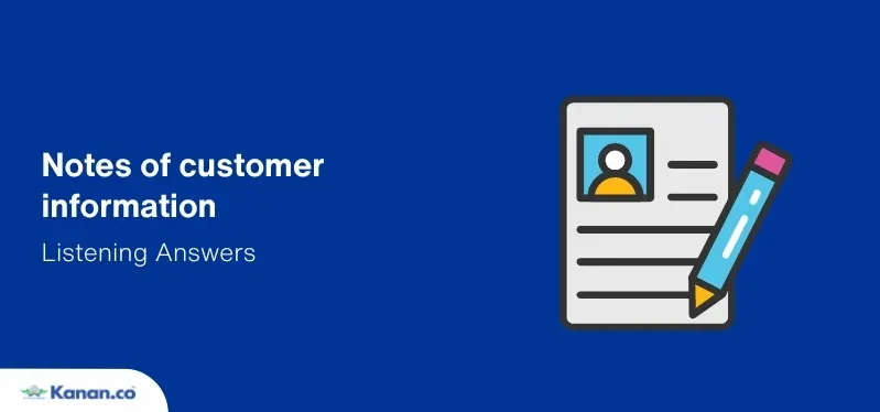 notes of customer information