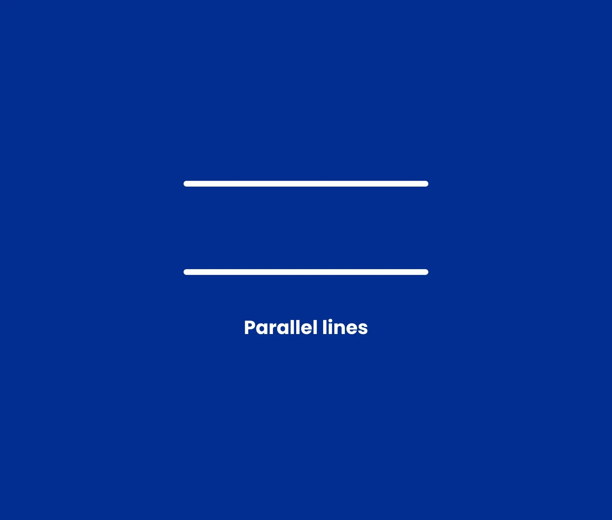 Parallel lines