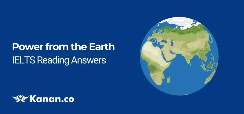 Power from the earth reading answers