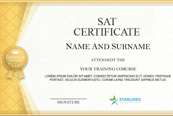 sat certificate in chennai