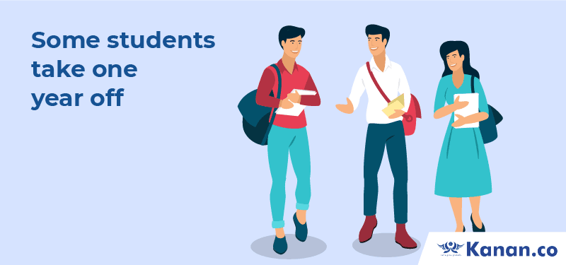 Some students take one year off 