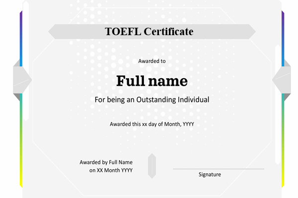 toefl certificate in bardoli