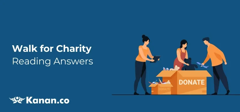 Walk For Charity Reading Answers