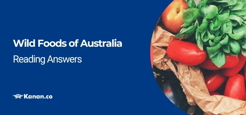 Wild Foods of Australia Reading Answers