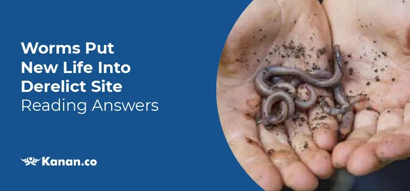 Worms put new life into derelict site reading answers